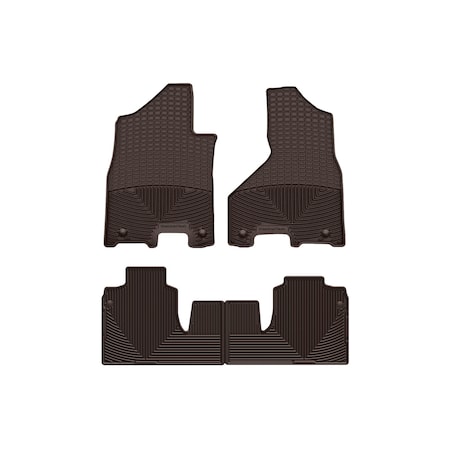 Weathertech Cocoa, Front and Rear All Weather Floor Mats W516CO-W518CO