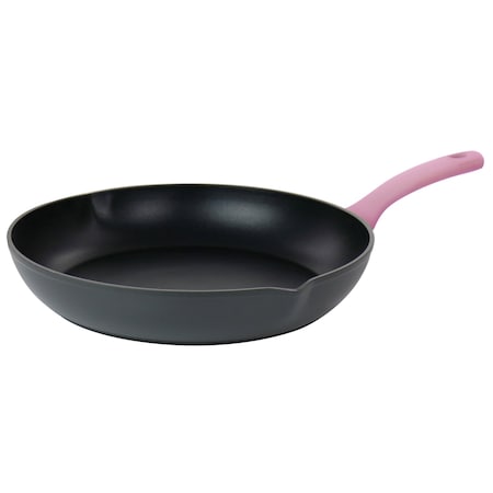 Oster Rigby 9.5 Inch Aluminum Nonstick Frying Pan in Pink with Pouring Spouts 127540.01