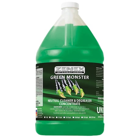 Zenex Green Monster Neutral Cleaner & Degreaser Concentrate, 4PK 213135-GHN1-A4