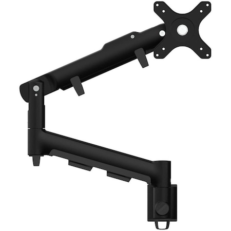 Atdec spring assisted single display wall mount, dynamic, supports flat monitor screens up to 20 lbs, AWMS-DW6-B