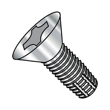 Zoro Select 8-32X3/8 Phil Flat Ft Tcs F 410 Stainless Steel, 2000Pk 0806FPF410