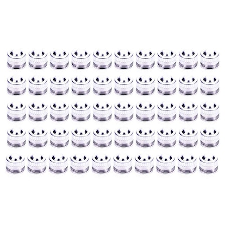 Allstar Performance -8 Aluminum Caps, 50PK ALL50824-50