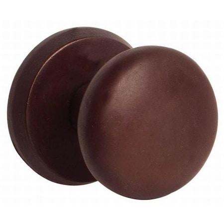 Patioplus Winchester Knob Passage with Style No. 2 Rose, Medium Bronze PA1632759