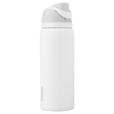 Owala FreeSip Water Bottle 32 oz Shy Marshmallow BPA Free with Spout Lid C03777