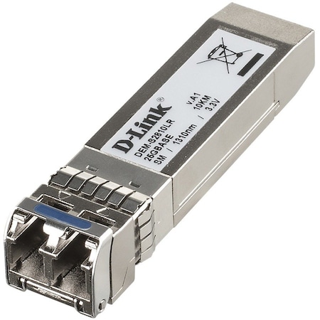 D-Link 25GBASE-LR SINGLE-MODE SFP28 OPTICAL TRANSCEIVER, 0 TO 70C DEM-S2810LR
