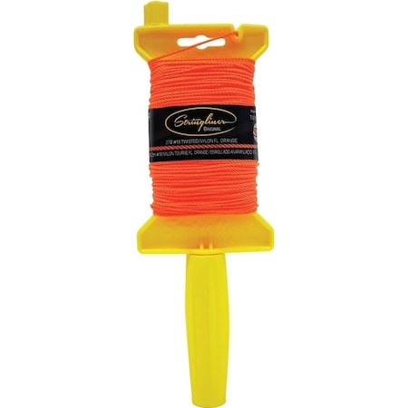 Stringliner Line Reel, 500 ft L Line, Fluorescent Orange Line 11706