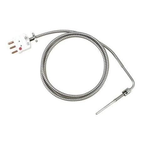 Omega Extruder RTD Probe, 90 deg Angle CM, Spade Lugs, -200 degC to 260 degC, Class A, 0.187 " x 6 " Prob CF-090-RTD-6-360-1