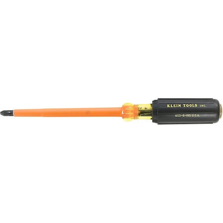 Klein Tools Insulated Phillips Screwdriver #2 Round 603-4-INS