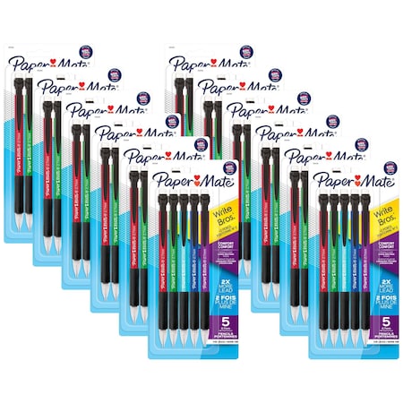 Paper Mate Write Bros Comfort Mechanical Pencil, 0.7mm, Assorted, 60PK 2104218
