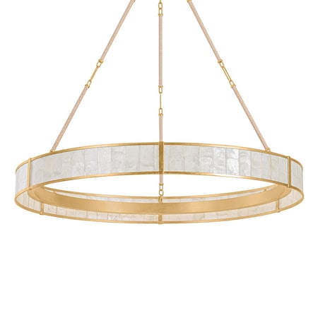 Hudson Valley Lighting Halcott 1 Light Chandelier in Vintage Gold Leaf Finish 6942-VGL