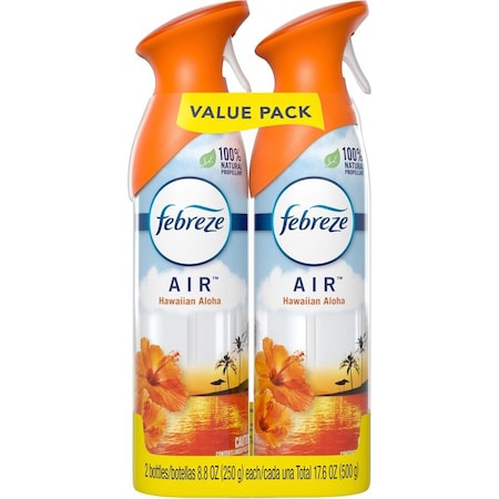 Febreze AIR, Hawaiian Aloha, 8.1 oz Aerosol Spray, 2PK 97794PK
