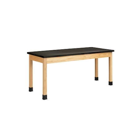 Diversified Spaces Plain Apron Table, Oak, Wood Frame, 72 in W, Oak P7152K30N