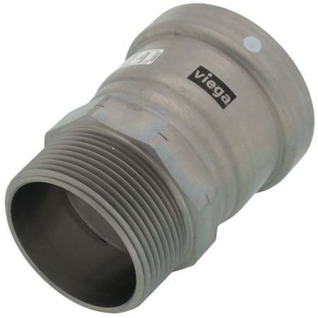 Viega MegaPress adapter P 2.5 MPT 2.5 carbon steel zinc-nickel coating 26640