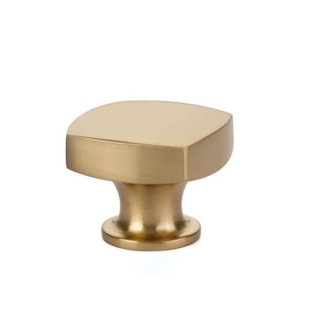 Patioplus 1.5 in. Freestone Cabinet Knob, Satin Brass PA1621465