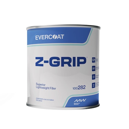 Evercoat Z-GRIP Performance Lightweight Body Filler, 1 Gallon Can, Green-Yellow, Liquid 100282