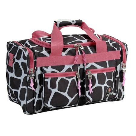 Rockland 19 in. Tote Bag PTB419-PINK GIRAFFE