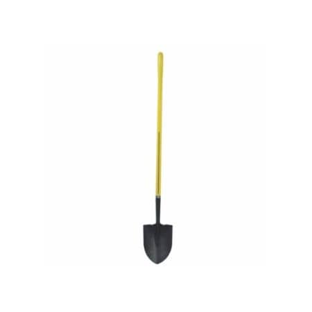 Nupla Ergo Power Round Point Shovel, 11.5 in x 9 in Round Pt Blade, 48 in Fiberglass Straight 545-72-016