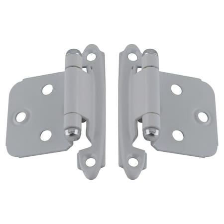 Amerock Face Frame Mount Self-Closing Cabinet Hinge For Variable Overlay Kitchen Door Retail Pack White BP7139W