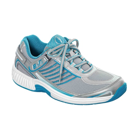 Orthofeet Verve, Womens Athletic Tie-Less, Turquoise, Size 5.5 975