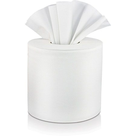 Solaris Paper Livi VPG Select Center Pull Towel - 2 Ply - 7.40in Width x 10.90in Length - White - 6 Rolls Per, 6PK 45507