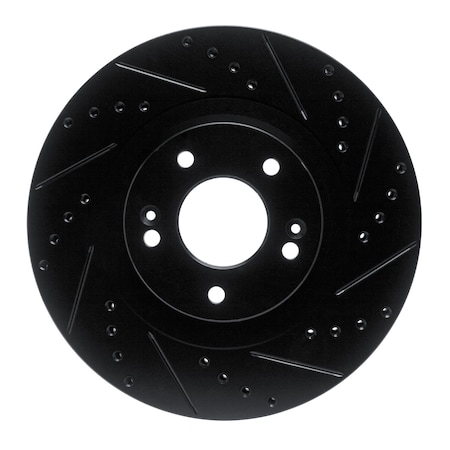 Dynamic Friction Co DFC Brake Rotor - Drilled and Slotted - Black 633-03053R