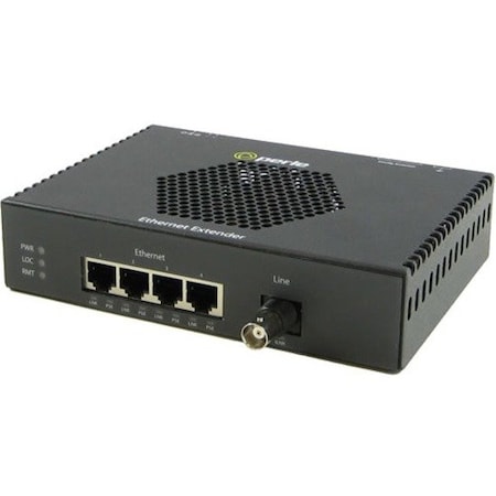 Perle Systems EXP-4S1110PE-BNC 4X10/100/1000 BNC VDSL POE+ CPE LAN EXTENDER 06005284