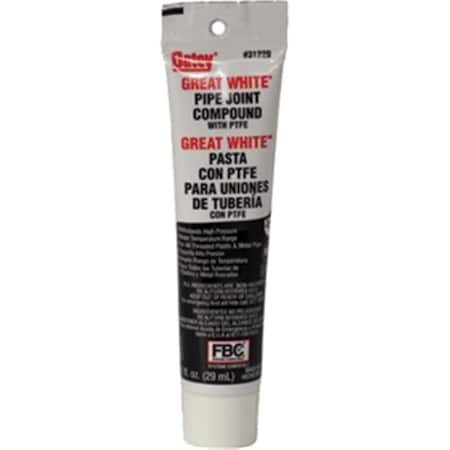 Oatey 31229 1 oz. Great White Pipe Joint Compound With PTFE 38753312293