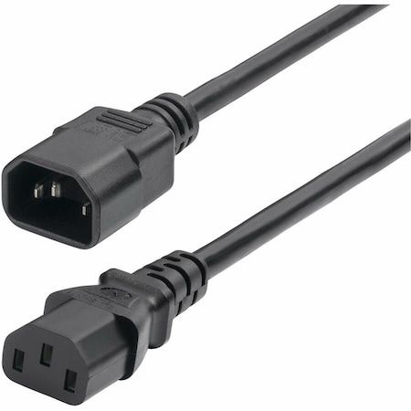 Startech.Com 1ft Power Extension Cord, IEC 60320 C14 to C13 PDU Power Cord, 10A 250V 8713-8100-POWER-CORD