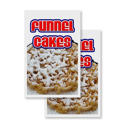 Signmission Funnel Cakes, Vinyl Decals Only 24 Inch x 36 Inch, Vinyl Decal, 2PK DSB-2436-2PACK-Funnel Cakes