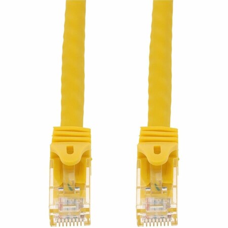 Add-On 1FT YELLOW CAT 6A PVC ETHERNET CABLE SNAGLESS EASY BOOT RJ-45 M/M ADD-1FCAT6ASN-YW