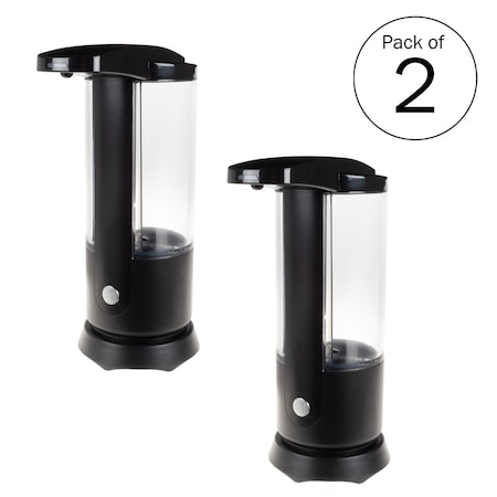 Lavish Home Automatic Soap Dispenser Set 2-Pack Battery-Operated Touchless Hand Soap Dispenser Set SH-BUND171