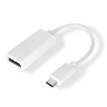 Micro Connectors 9 in. 4K60HZ USB Type-C To Displayport Female Adapter, White USB31-DP-9