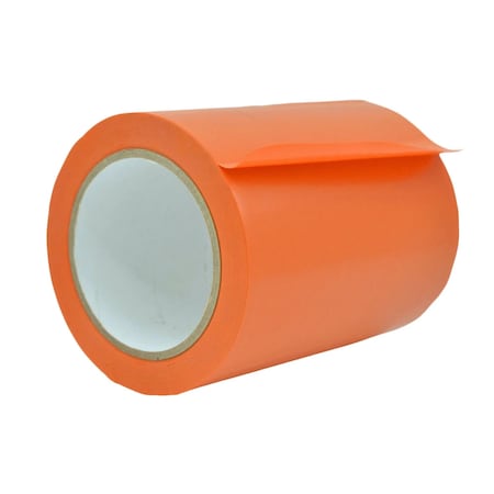 Wod Tape PVC, Orange, 6 inch (144mm) W., 6 mil Thickness, 8 PK WOD VTC606-06000-8-60-ORA