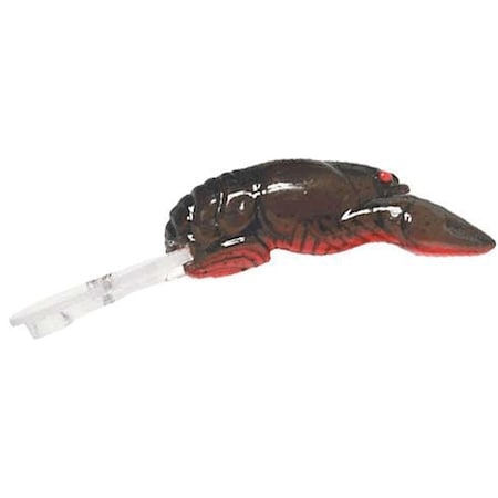 Rebel 1.5 in. 0.1 oz Teeny Wee Crawfish, Texas Red F77-40