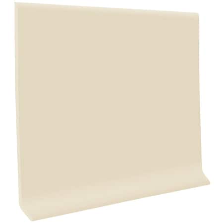 Roppe 4''x4 ' Almond Vinyl Dryback Wall Cove Base H1640C53P184
