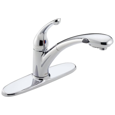 Delta Signature Pullouts Single Handle Pull-Out Water-Efficient Kitchen Faucet In Chrome 470-WE-DST