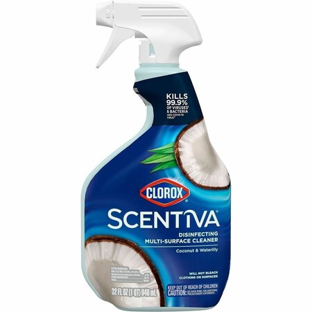 Clorox Scentiva Multi-Surface Cleaner - For Multi Surface, Multipurpose - Spray - 32 fl oz (1 quart), 9PK 60521