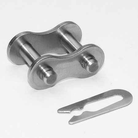 Senqcia Hi-Max British Standard Single Strand Connecting Link, 06BSS, 3/8 P, .67 OAW, .13 Pin, 304SS 06BSSHMCL