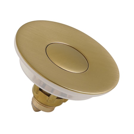 Kingston Brass Brass Sink Filter Plug, Center Pop-Up, Brushed Brass KBF1017