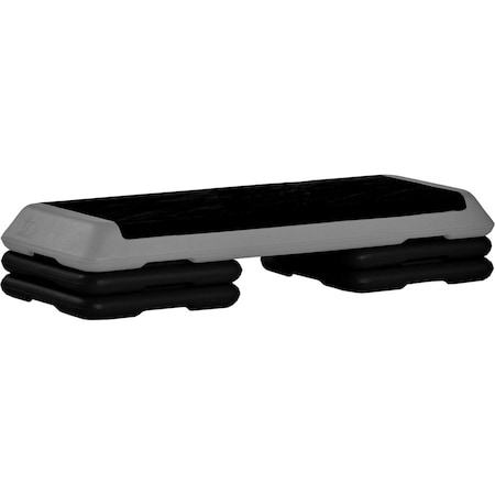 The Step Health Club Size Platform With Four 4 Original Risers - Grey F1011W