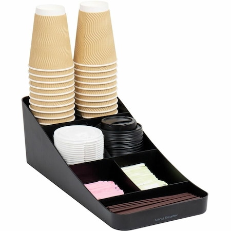 Mind Reader Coffee Organizer, 7 Condiment COMP7BLK