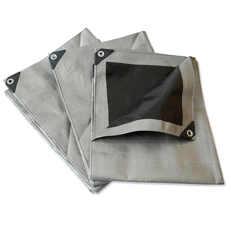 Surtek 4 m x 6 m Tarp, Silver LR4X6