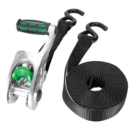 Performance Tool 2 pk. 1 in. X 14 ft. Tie Down Straps, Ratchet, Load Straps, Aluminum, 2PK W1862