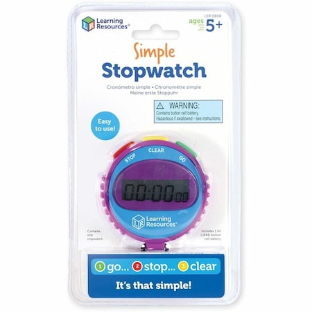 Learning Resources Simple Stopwatch, Multi LRNLER0808