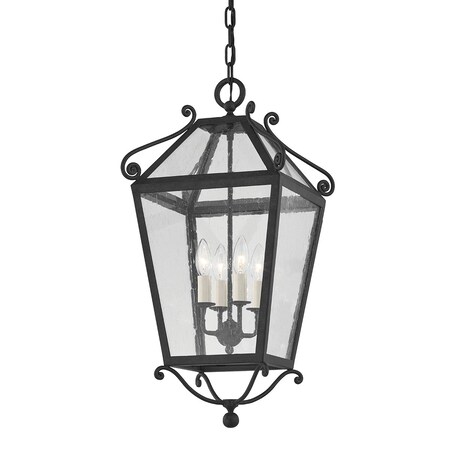 Troy Lighting Mark D. Sikes X Santa Barbara County 4 Light Lantern 13.25 In. French Iron F4128-FRN
