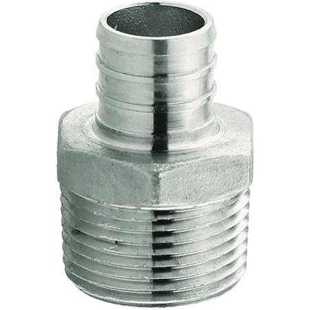 Plumbeeze Plumbeez 3/4''x3/4'' MPT SS PEX Adapter PE-PS-MA07