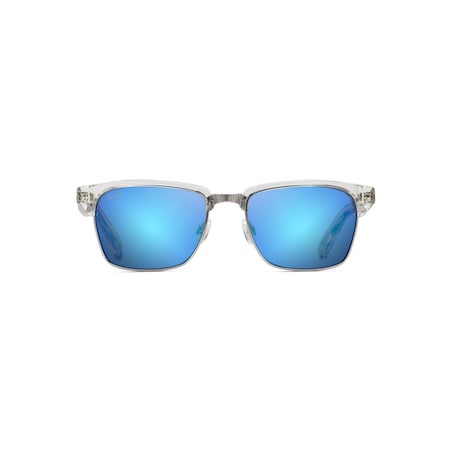 Maui Jim Kawika Unisex Crystal Frame Blue Hawaii Lens Polarized Sunglasses 6.03429E+11