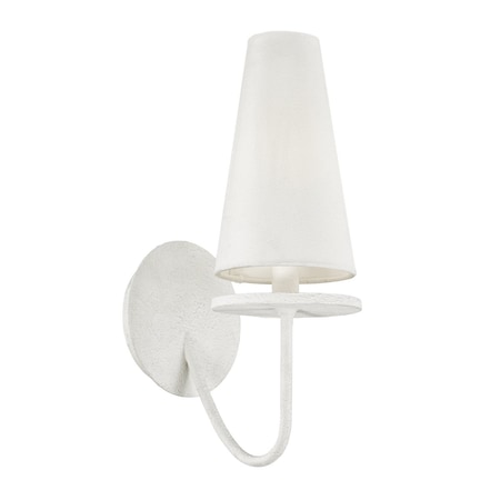 Troy Lighting Marcel 1 Light Wall Sconce 5.5 In. Gesso White B6281-GSW