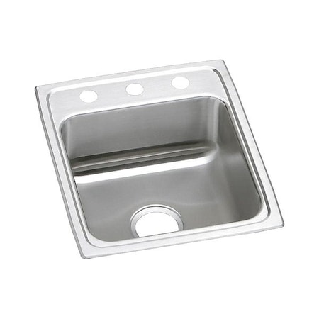 Just Manufacturing Bowl Drop-In Sink, 22"x15"x7.625", Gray SL221A453-J