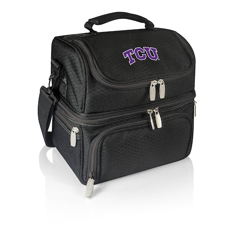 Picnic Time Family Of Brands NCAA TCU Horned Frogs Pranzo Lunch Bag - Insulated Lunch Box with Picnic Set 512-80-175-844-0